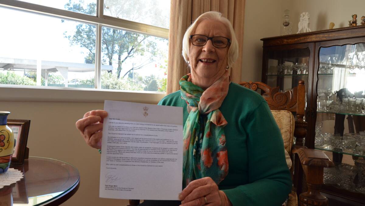 OAM: Ms Smith was shocked she was awarded such an honour. Picture: ALISON FOLETTA