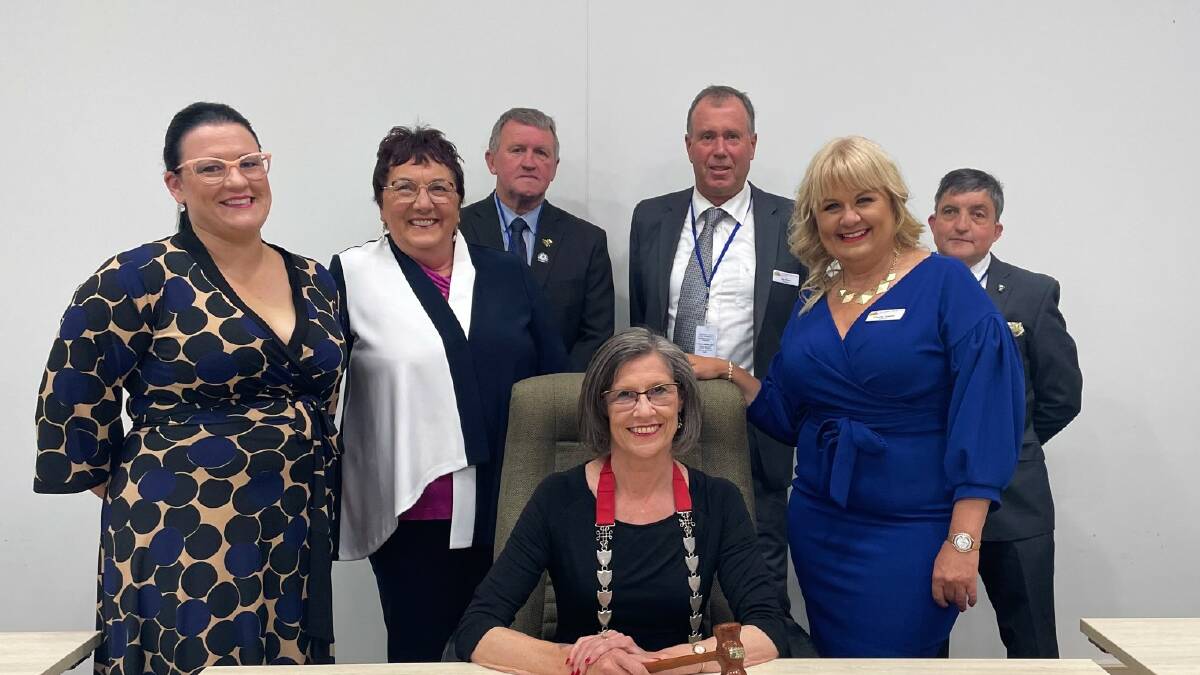 COUNCIL: Horsham Rural City councillors with newly re-elected mayor, Robyn Gulline. Picture: ALISON FOLETTA