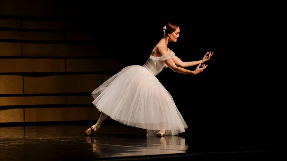 ROMANCE: Ballerina Angela Malan performing an exert from Giselle. Picture: CONTRIBUTED