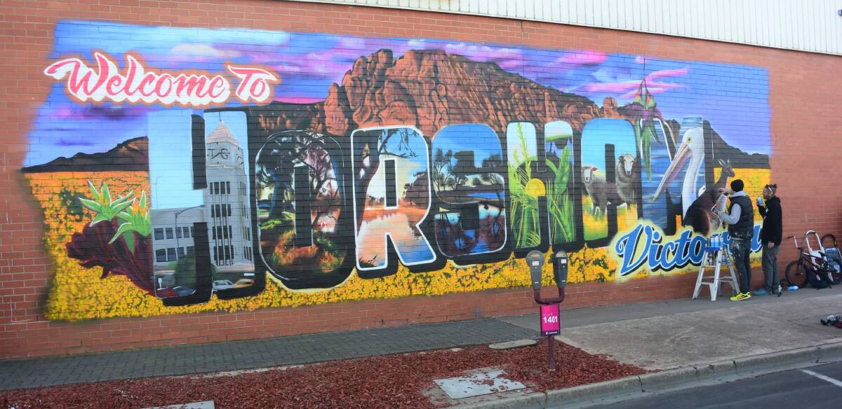 ART: The street art mural painted during the 2017 Art Is...Festival in Roberts Avenue. Picture: FILE