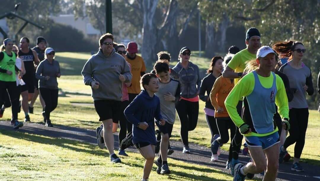 GO FOR IT: Parkrun in Horsham before the COVID-19 caused hiatus. Picture: CONTRIBUTED.