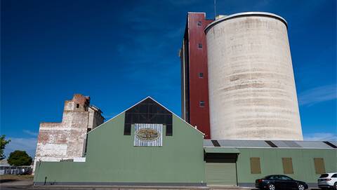 STREET ART: The Horsham silo art project will be completed in May this year. Picture: CONTRIBUTED