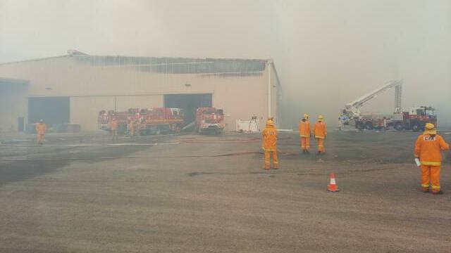 SHED FIRE: CFA on the scene at the St Arnaud fire on Sunday, April 11. Picture: CONTRIBUTED.