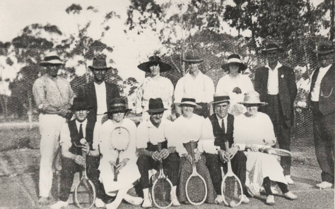 CENTERARY ACE: The Haven Tennis Club some 100 years ago. Picture: CONTRIBUTED.