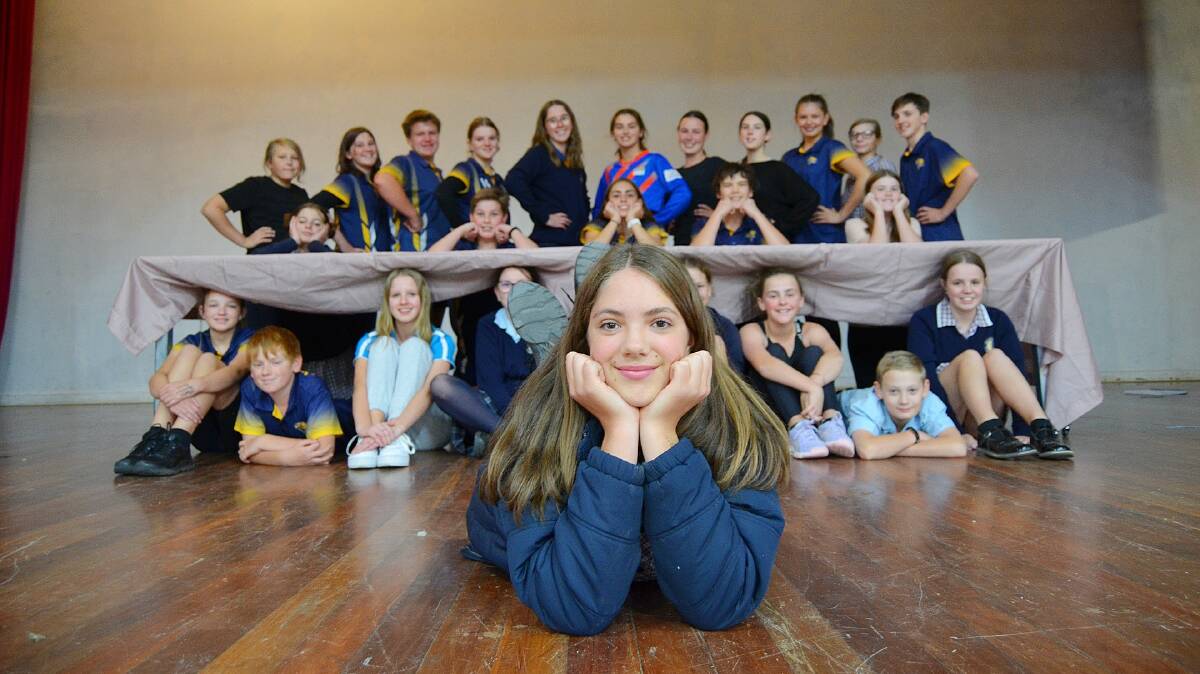 NAUGHTY: The Horsham College cast of Matilda ready to wow Horsham audiences come August. Picture: ALISON FOLETTA. 