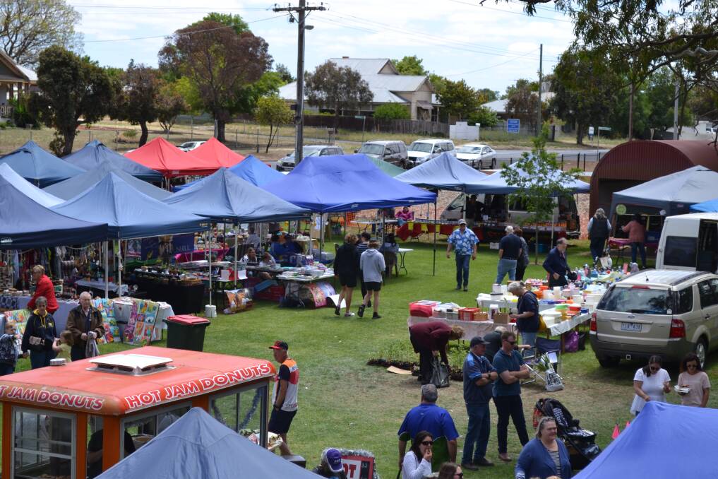 MARKET: The Nhill Community Market in 2019, the last time the market was held was on March 2020. Picture: CONTRIBUTED