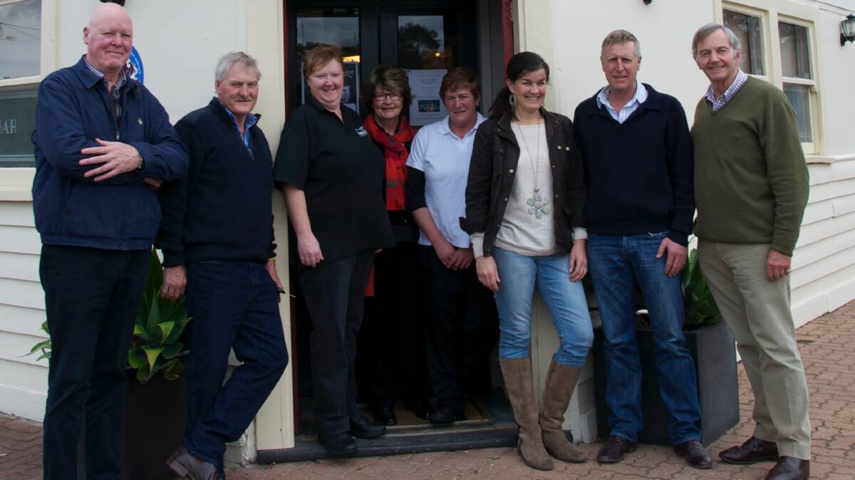 OWNERS GROUP: Mike Ryan (left), Noel Ogilvie, Vanessa Grigg, Penny Hawker, Tam Nossacks, Beanz Robinson, Simon Robinson, and David Hawker. Picture: CONTRIBUTED