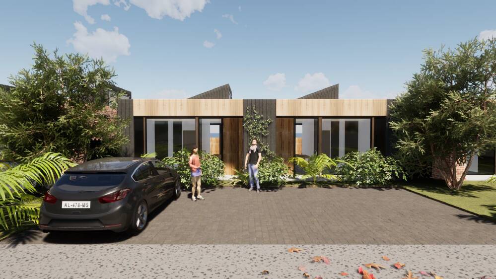 HOUSING: A rendering of the front of the planned units. Picture: CONTRIBUTED