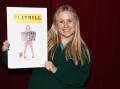 BLONDIE: Horsham Arts Council's Legally Blonde lead Chloe Findlay hold the production's playbill. Picture: ALEX DALZIEL
