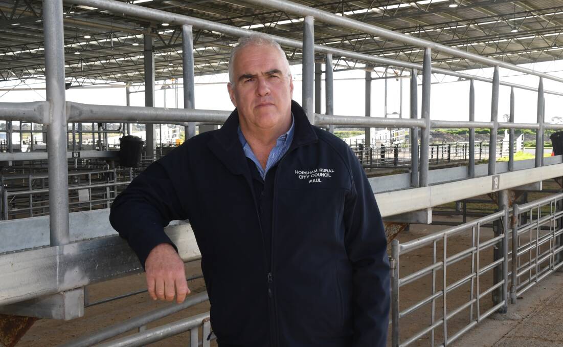 READY: Horsham Livestock Exchange manager Paul Christopher. Picture: ALEX DALZIEL