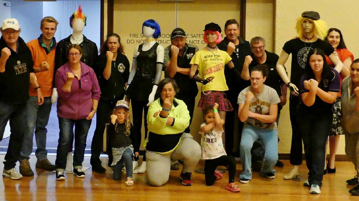 DANCING: Wimmera Rockers Danceworld's members at 2019's punk themed annual dance. Picture: CONTRIBUTED