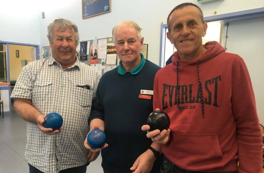 ACTIVITES: Tim Vanstan, Brian Winfield and Maurice Rudolph attending a games day during 2017 Seniors Week. Picture: FILE