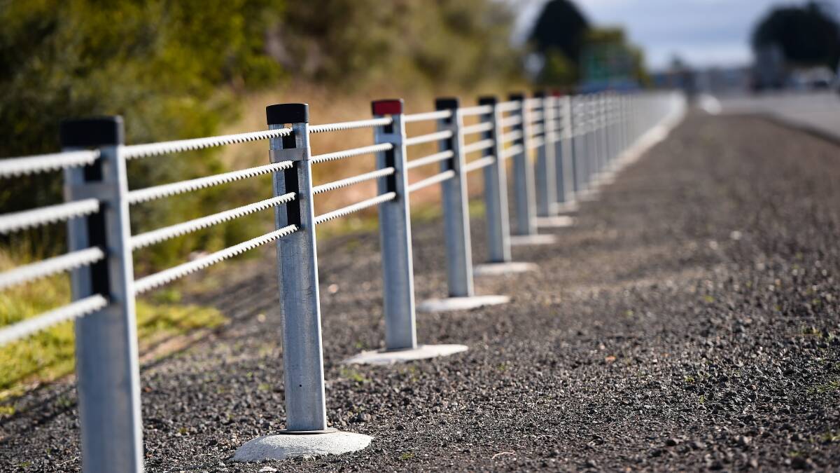 ROAD TOLL: Wire safety barriers on the Western Highway. Picture: FILE