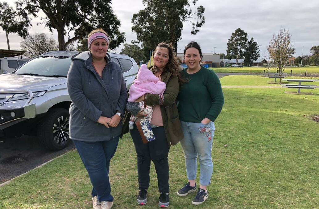 CHILDCARE: Edenhope mothers Bryony Futerieal, Shelley Hartle and Alysha Jacobson all pushed to bring the childcare program to the town. Picture: CONTRIBUTED