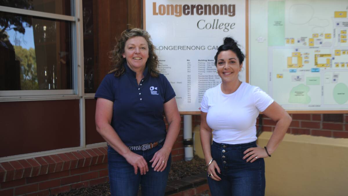 CAMPUS: Victorian Farmers Federation Chief Executive Jane Lovell (left), and President Emma Germano visited Longerenong College. Picture: ALEX DALZIEL