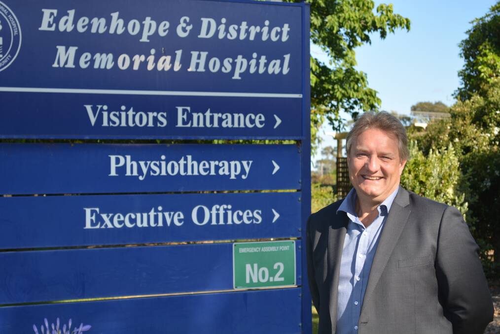 EDENHOPE HEALTH: Edenhope and District Memorial Hospital Chief Executive Officer Andrew Saunders believes the partnership will strengthen and enhance clinical services across the region. Picture: FILE