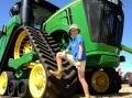 MACHINERY: Henry Kinsman, 11, at the Wimmera Machinery Field Days in 2017. Picture: FILE