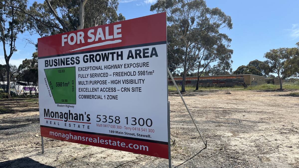 FOR SALE: The land located next to the United service station at 1 Horsham Rd, Stawell, is under the hammer. Picture: TALLIS MILES