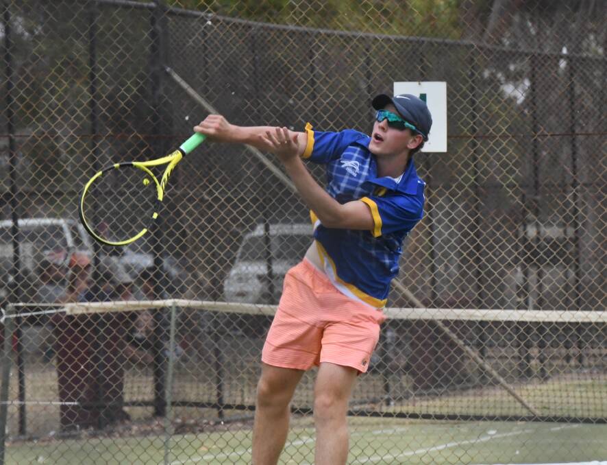 STAR: The Wimmera's Logan Casey (pictured) and Tahlia Thompson took out the Under 16 Mixed Doubles event. Picture: ALEX BLAIN