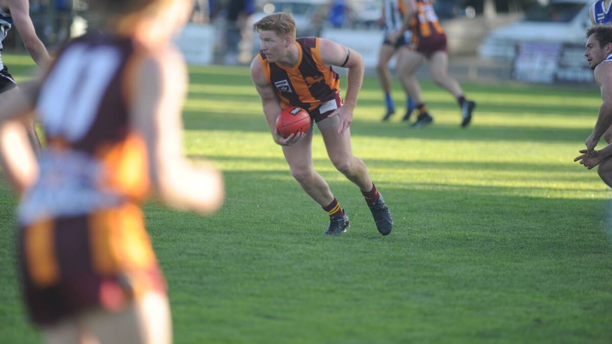 HOME: Cheney playing in a one-off game for Warrack in 2019. Picture: FILE