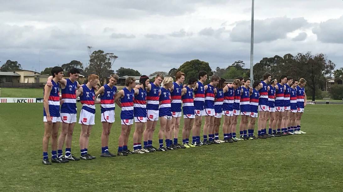 REPRESENTATIVE: The Western Bulldogs' NGA VLine Cup side in 2018 featured Horsham's Sam Breuer and Ben Hobbs. Picture: CONTRIBUTED