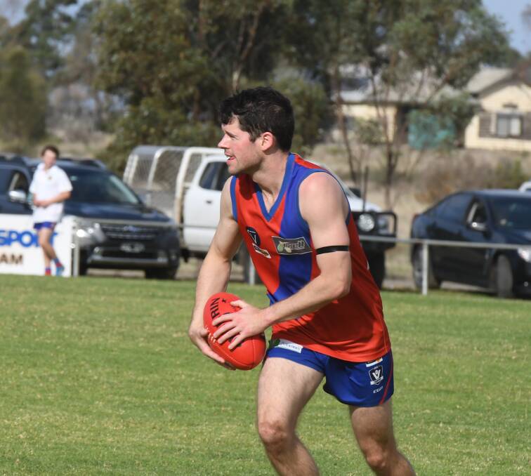MILESTONE: Matt Nield played his 200th game for Kalkee on Saturday. Picture: ALEX BLAIN
