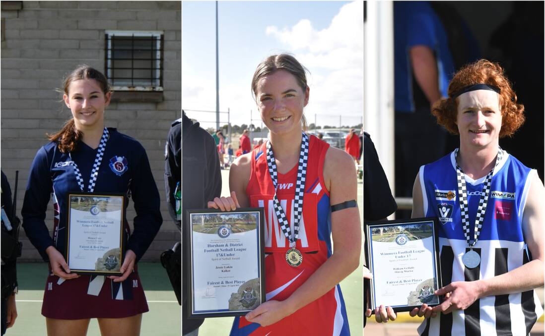 WINNERS: Bianca Carr, Jessie Lakin and Will Gellatly with their round two Blue Ribbon awards. Pictures: CONTRIBUTED