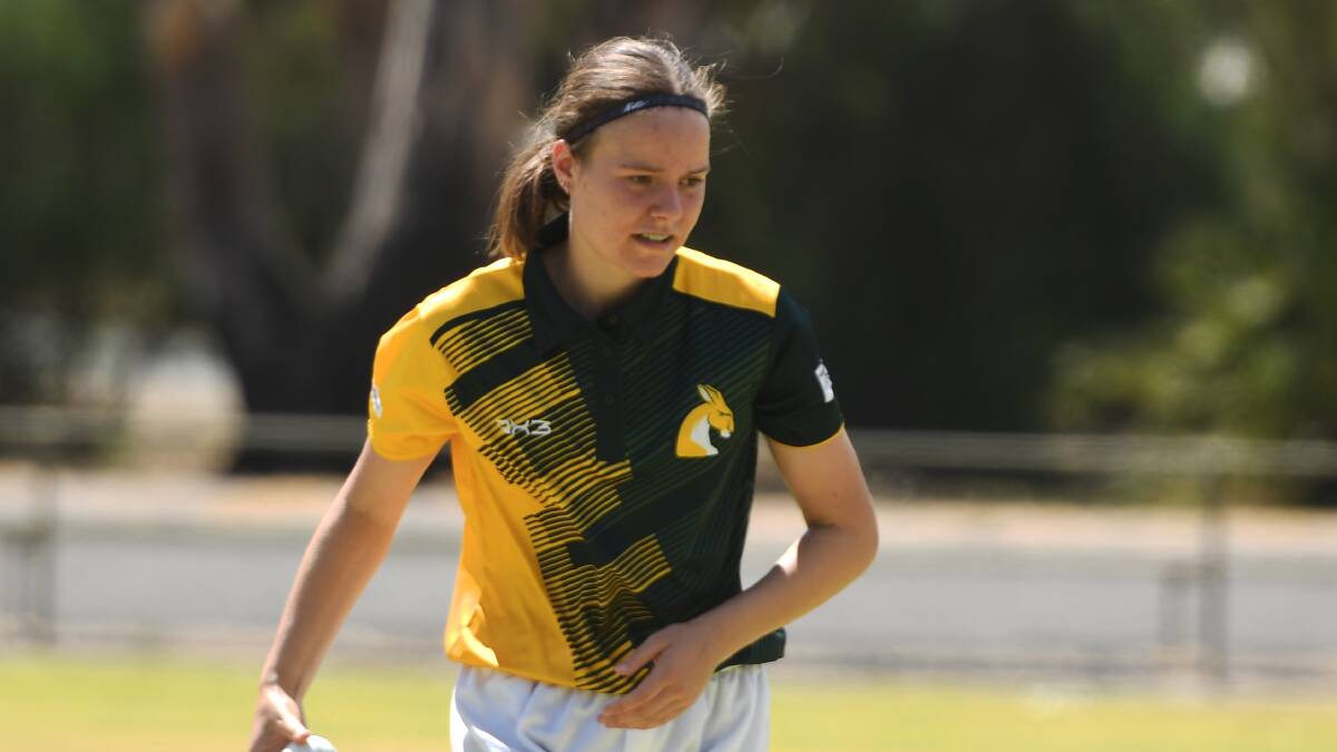 RETURN: The Wimmera Girls Cricket League is set to return for its third season on November 14. Pictured is Isobelle Schorback of the Wimmera Roos in February 2021. Picture: FILE