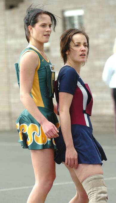 FLASHBACK: Dimboola B-Grade centre Chloe Bell is defended by Horsham centre Janelle Knight in 2006.