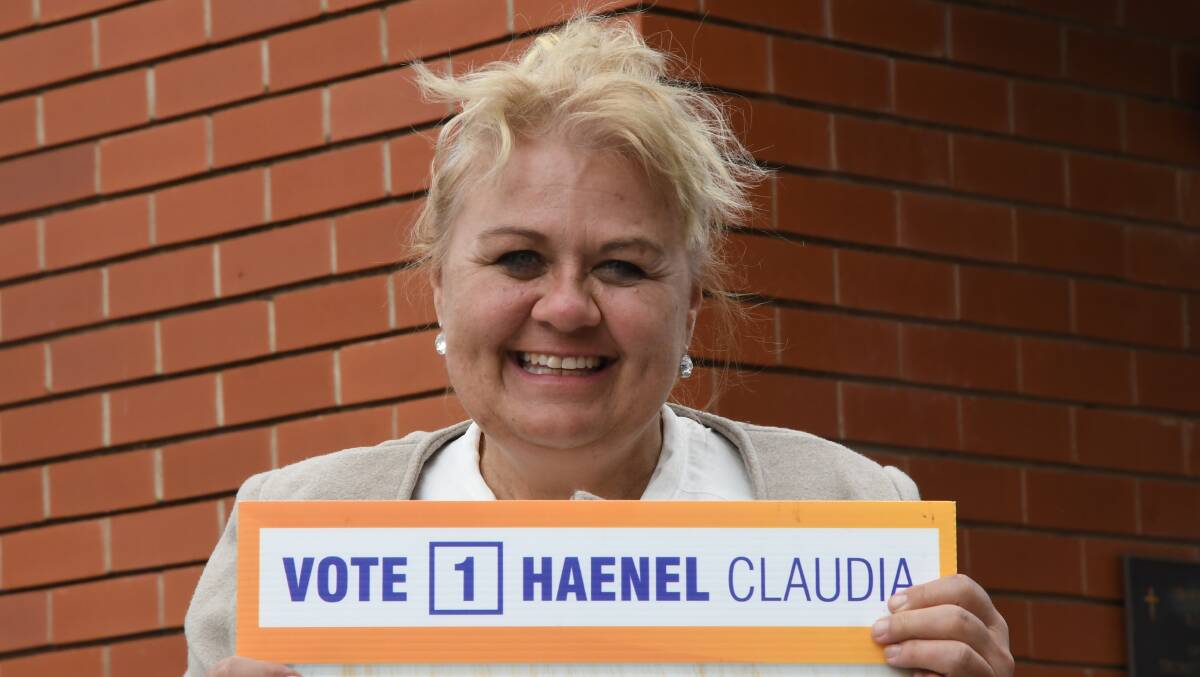 INDEPENDANT: Claudia Haenel's campaign has come largely out of her own pocket. Picture: ALEX BLAIN