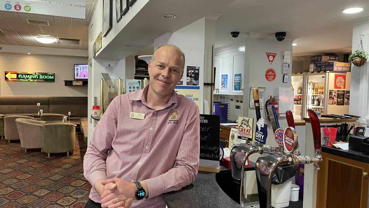 OPENING UP: Horsham RSL general manager Tim Nurse said the timeframes presented to hospitality businesses were tricky, but he was just happy to reopen. Picture: ALEX BLAIN