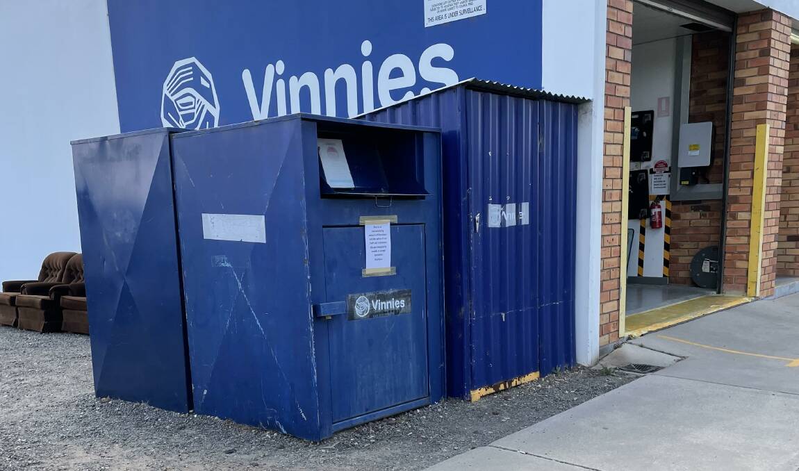 GIVING SEASON: Vinnies bins were chock full of donations after Christmas. Picture: ALEX BLAIN