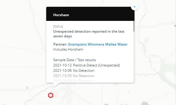 WASTEWATER DETECTION: COVID-19 was detected in Horsham's wastewater on October 10. 