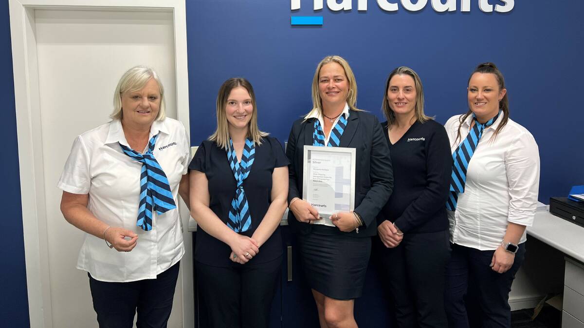 PROPERTY MANAGEMENT: Harcourts Horsham's property management team was also recognised at the event. Picture: CONTRIBUTED