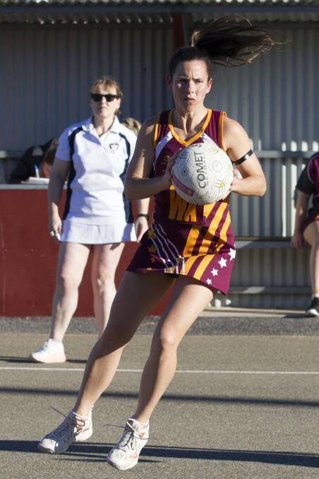 BALANCE: Veterans such as Emma Koschitzke will give the Eagles stability after the retirement of legend Sarah Spicer. Picture: FILE