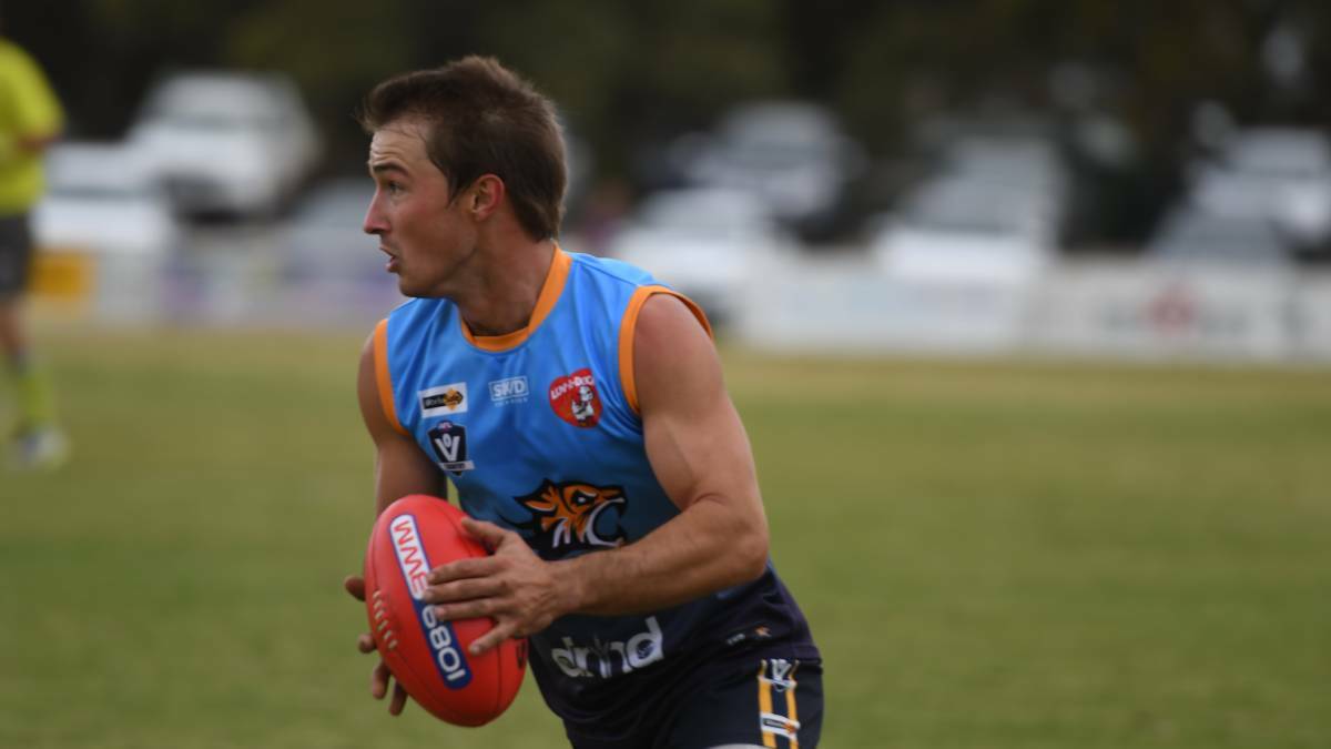 HOPEFUL: The Nhill Tigers in action in season 2021. 