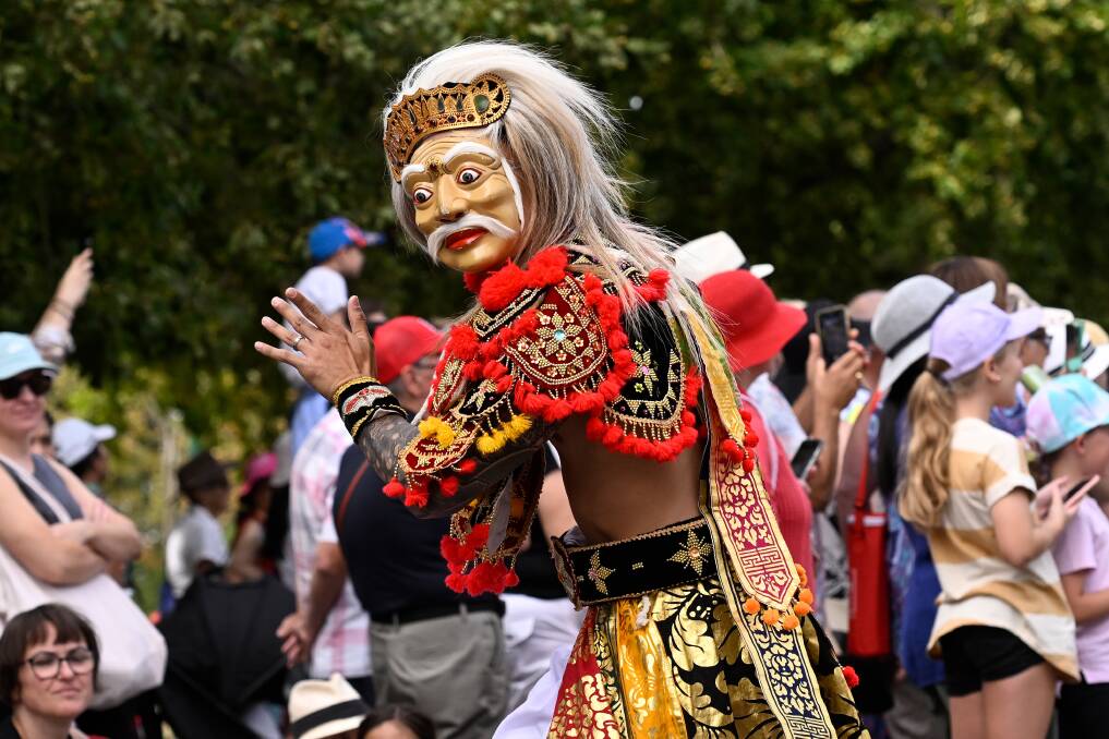 Ballarat Region Indonesian Community representatives at the 2024 Begonia Festival Parade. Picture by Adam Trafford