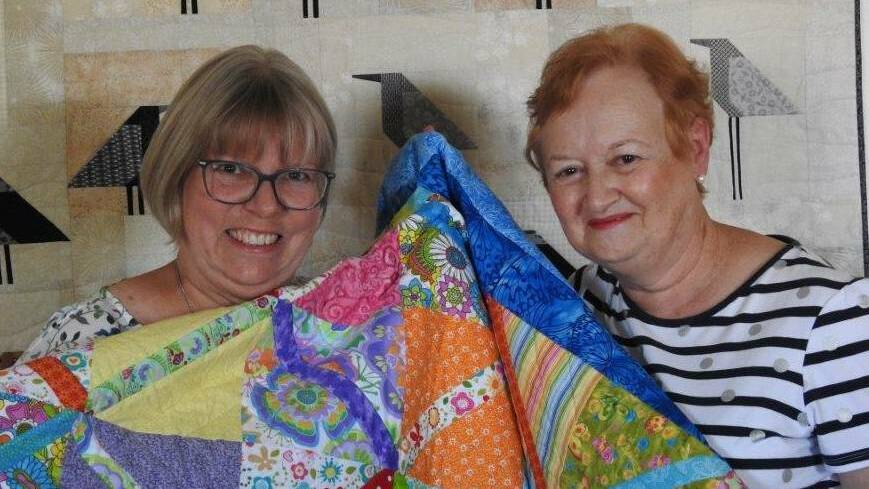 HOSPICE: Wimmera Hospice Care Auxiliary members Jan Ackland and Jenny Gilmartin are excited for the group's quilt auction on November 6. Picture: CONTRIBUTED