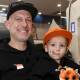 HOPE: Rodney and River Cambridge brought family and friends to the Ballarat Blood Donor Centre on Saturday, as the Myrniong boy fights leukaemia. Picture: Lachlan Bence. 
