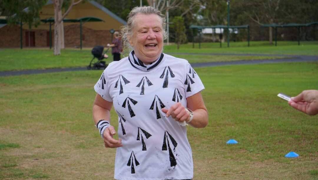 Kay Eyles says parkrun is very social and she has clocked up 80 parkruns and 18 volunteer credits. Picture supplied.