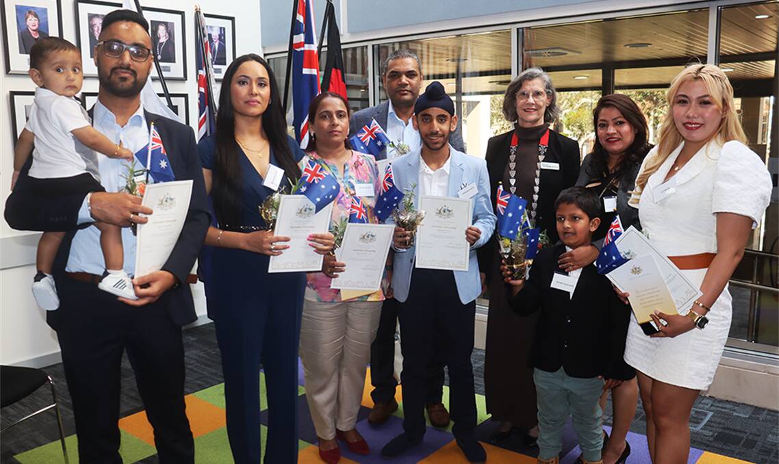 Countries of origin represented by the new citizens to Horsham included Nepal, The Philippines and India. Picture supplied
