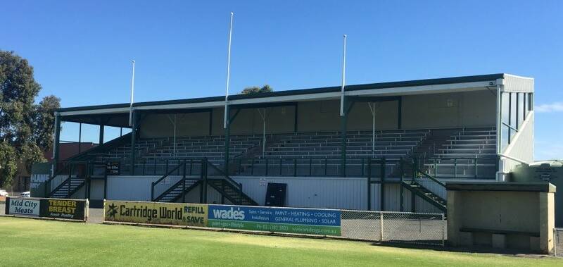Horsham City Oval grandstand is now included in council's heritage review. Picture by HRCC