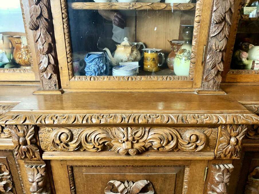 A large 19 century four-door carved cabinet from the Mackley Collection . Picture supplied