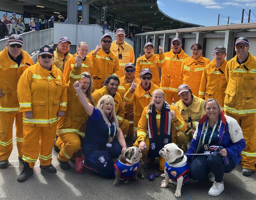 The Western Bulldogs offered 100 CFA volunteers general admission tickets to the club's round two clash as a thanks for the work done fighting bushfires in the state's west. Picture supplied