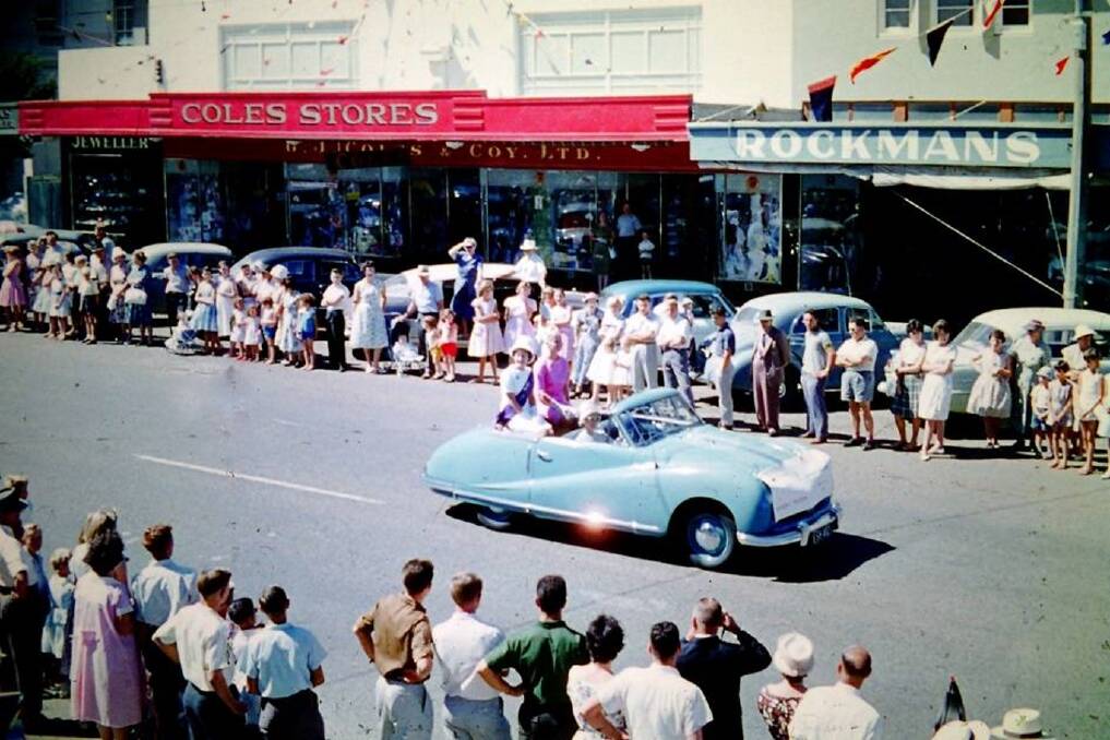 FASHION FIXTURE: This image, taken in Firebrace Street during the 1962 WOW week street parade, shows Coles and Rockmans, revealing that Rockmans has been part of the city's style scene for decades.  Picture: HHS061041 