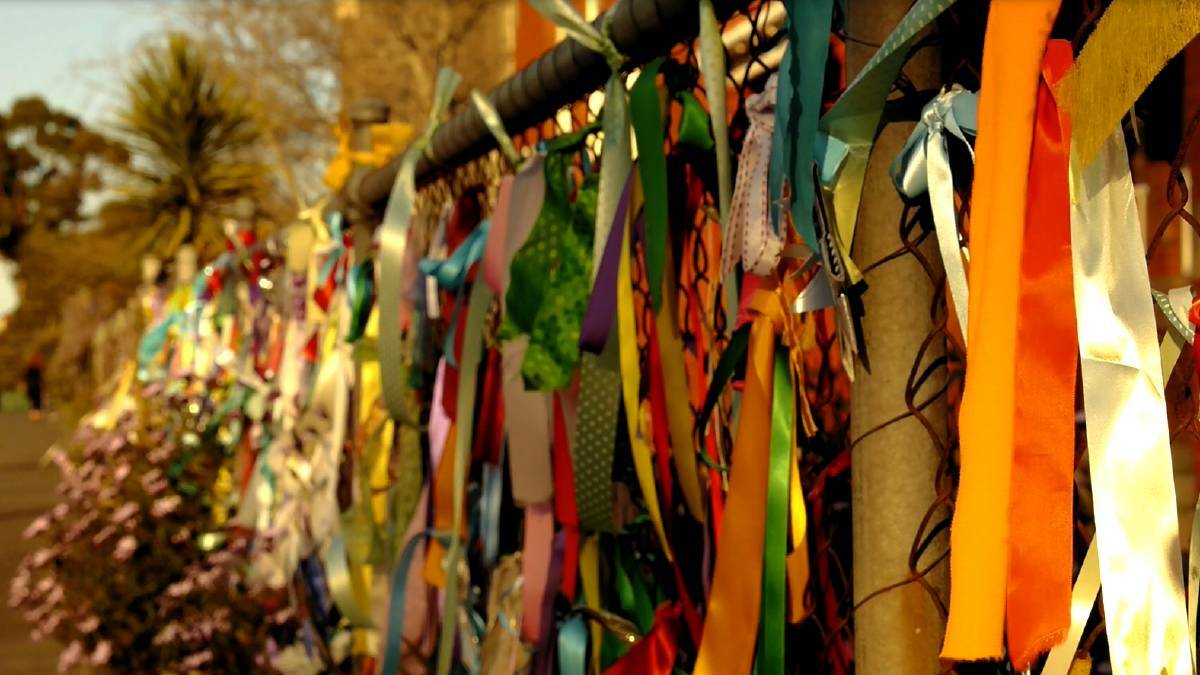 SUPPORT: Ribbons adorned the fences of Wimmera churches and schools in support of abuse victims. 