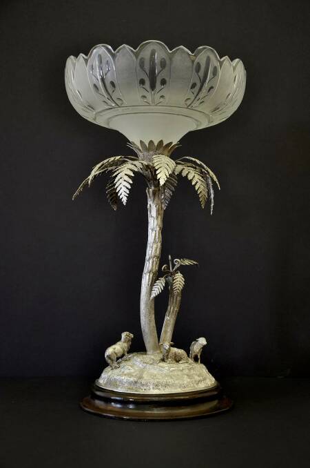 ANTIQUE: An old centrepiece, made in 1870 has been found in Horsham but its origins are unknown. Picture: CONTRIBUTED