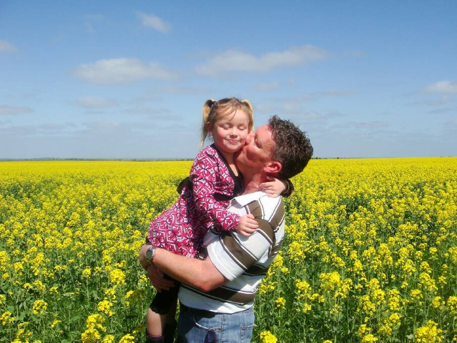 TRIBUTE: Simon Millington with his daughter Maddie. Mr Millington overdosed on prescription drugs in 2010. Picture: CONTRIBUTED