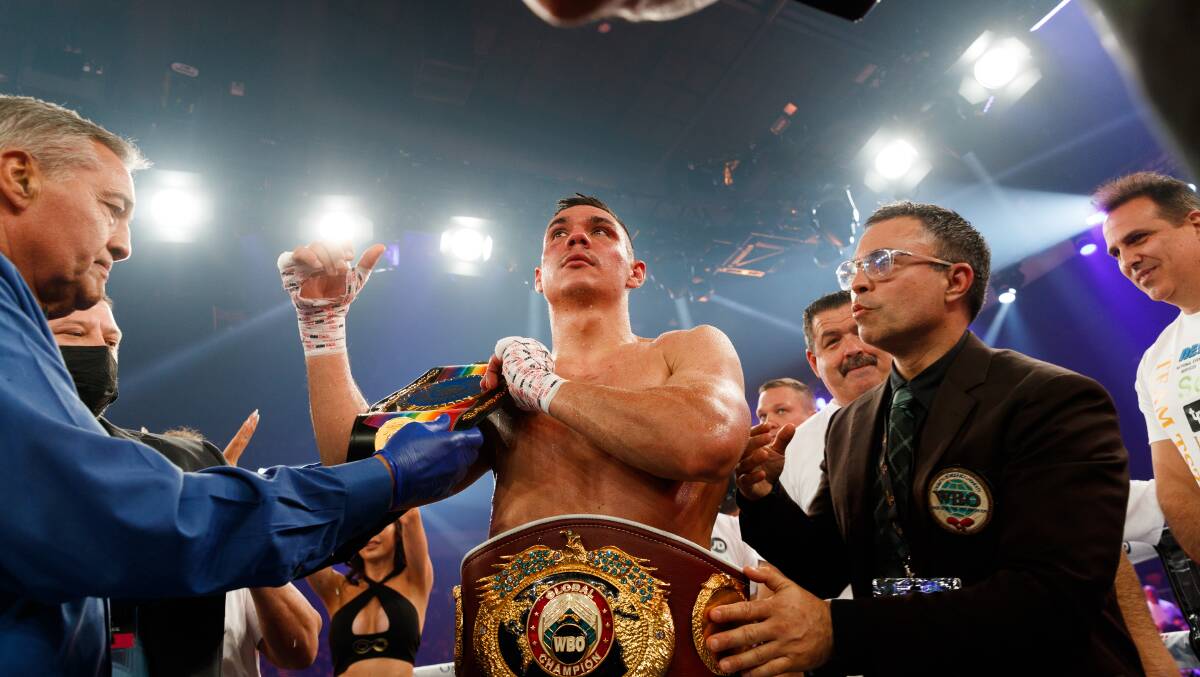 Tim Tszyu is bound for the United States ahead of a showdown with Keith Thurman. Picture by Max Mason-Hubers