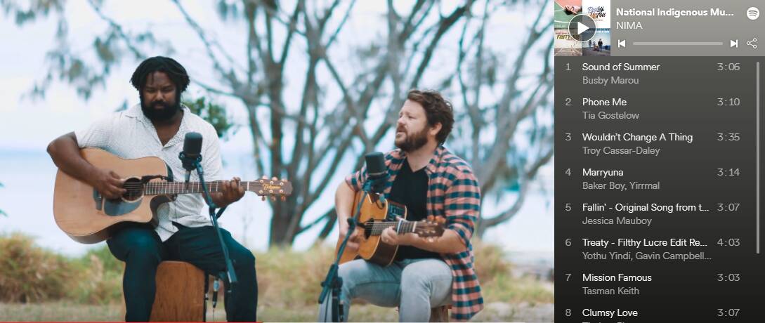 TOP OF THE CHART: Busby Marou, an Australian duo originally from Rockhampton in Queensland have made it to the first number one position on the National Indigenous Music Chart. 